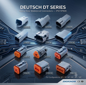Kits de Conectores de la Serie Deutsch DT, Conectores Eléctricos a Prueba de Agua con Contactos de Latón IP68 230V 15A - Product Image 1