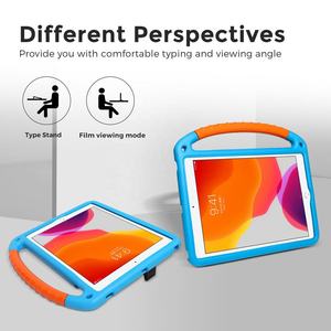 Funda Protectora Ligera de Espuma EVA a Prueba de Golpes con Soporte Plegable para iPad 10.2 2022/2019 Air 3 2019, Marca HGD para Niños - Product Image 4