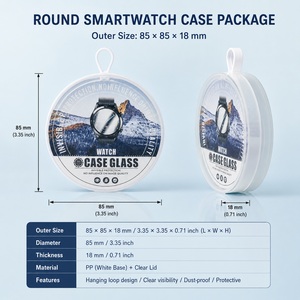 Boîte d'emballage en plastique transparente ronde de qualité supérieure et durable pour les montres <span class=keywords><strong>Apple</strong></span>, Samsung, Huawei, Xiaomi, vente en gros - Product Image 4