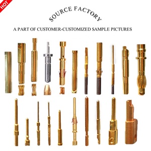 Tùy chỉnh chân chuối ổ cắm hình dạng khác nhau anisotropy độ dẫn tốt Brass mạ Vàng <span class=keywords><strong>CNC</strong></span> gia công - Product Image 3