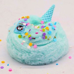 Kit de Slime DIY Azul de Navidad: Arcilla Suave, Nube, Unicornio, Lentejuelas de Corazón, Espuma Esponjosa, Nieve, Mantequilla, Espuma Perfumada, Helado - Product Image 5