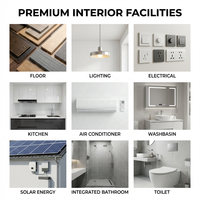 Maison modulaire préfabriquée détachable à deux étages pour dortoir de travailleurs de chantier, usage polyvalent