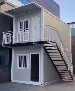 Edificio Modulare di Lusso in Acciaio, Struttura Moderna Prefabbricata, Casa Container Mobile 20ft 40ft per Cantieri <span class=keywords><strong>Edili</strong></span> - Product Image 1