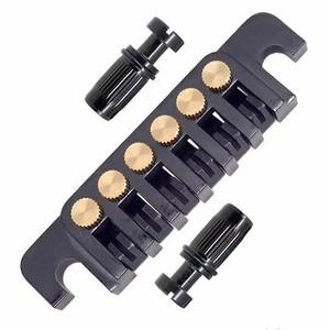 LP Guitare électrique <span class=keywords><strong>Tune</strong></span> <span class=keywords><strong>O</strong></span> <span class=keywords><strong>Matic</strong></span> Bridge Pull Plate Tail Piece Reversible String Code Guitar Roller Saddle Bridge TP-6 Bridge Stop - Product Image 1