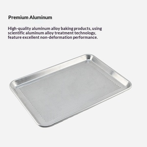 1.0 Loyang Persegi Panjang dari Paduan Aluminium Tebal untuk Pabrik Makanan, Alat Pembuat Roti dan Kue - Product Image 3