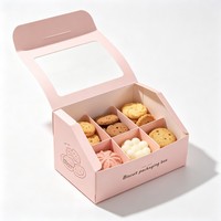 Boîte d'emballage personnalisable pour biscuits, shufulei, donuts, cupcakes, desserts et snacks – Vente en gros, qualité alimentaire, économique, avec fond automatique en carton