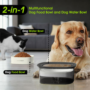 ชามอาหารสัตว์เลี้ยง 2 ลิตร PP ABS ชามน้ำแบบลอยสำหรับสุนัข ป้องกันการหก ชามน้ำสุนัขขนาดใหญ่ ชามให้น้ำดื่มช้าๆ - Product Image 3