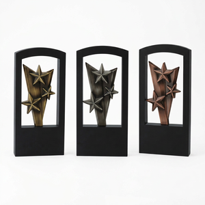 Classic trophy with beautiful antique gold plating Elegant Recognition Trophy with Modern Luxury Design for Corporate Award . - Product Image 1