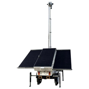 Tour de remorque CCTV aux normes américaines avec 3 panneaux solaires - Product Image 1