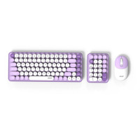 Kualitas Tinggi Ramping 2,4 GHz Nirkabel Mini Tahan Air Ultra Tipis Ergonomis Combo Keyboard dan Mouse Gaming T83 1200 DPI Steam
