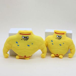 New 10cm Muscular Man-SpongeBob SquarePants Stretchy Squeeze Toy a Fun Fidget Toy Twisted Will Recover for Easy Mood - Product Image 3