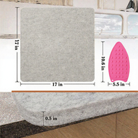 Tapis de pressage en feutre pliable et portable, résistant à la chaleur, pour vêtements, armoire, salle de bain, cuisine