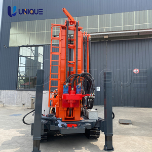 Rubber Crawler Type Water Well UY200 <b>Drilling</b> Rig with Diesel Engine Rotary Max 300m Depth <b>Pump</b> & Motor Competitive Price - Product Image 1
