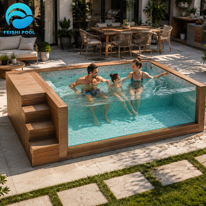 <span class=keywords><strong>Piscina</strong></span> Prefabbricata di Lusso per Famiglie e Bambini <span class=keywords><strong>in</strong></span> Fibra di Vetro e Acrilico con Finestra <span class=keywords><strong>in</strong></span> Vetro, <span class=keywords><strong>Piscina</strong></span> Container da 20 Piedi per Esterni - Product Image 2