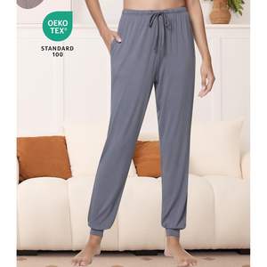 Pantalones de Pijama Personalizados para Mujer, Suaves y Transpirables, de Viscosa de Bambú, Cintura Media con Bolsillos, Tallas S-XL - Product Image 2