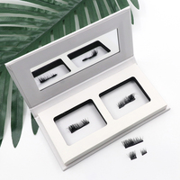 Cils Magnétiques Individuels 3D en Vrac Marque Blanche, Kit Complet de Faux Cils en Vison Magnétiques avec Boîte d'Emballage