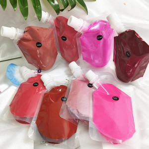 Best-seller 50ml en vrac Base de brillant à lèvres <span class=keywords><strong>Nude</strong></span> Sac plastique Vegan Brillant Imperméable Sans Logo Rouge à lèvres liquide pour la vie quotidienne - Product Image 5