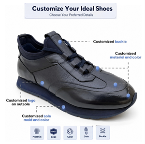 Sneakers in Pelle di Alta Qualità per Uomo, Taglia Grande, Texture Mista, Scarpe Sportive di Lusso Minimaliste, Sneakers da Passeggio, Fabbrica RADOLFA - Product Image 6