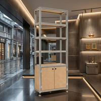 Présentoir professionnel en aluminium pour vêtements, idéal pour les magasins de mode et le commerce de détail