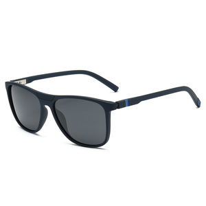 Lunettes de soleil rectangulaires polarisées UV400 pour hommes, lunettes de sport d'extérieur à monture complète - Product Image 1