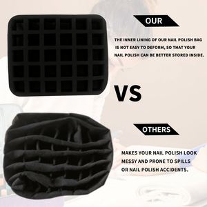 Bolsa Organizadora Portátil de Poliéster para 30 Botellas, para Esmalte de Uñas, Aceite Esencial, Cosméticos, Bolsa de Viaje - Product Image 4