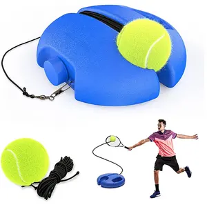 网球训练器反弹球带绳单人网球训练套件便携式网球练习反弹器