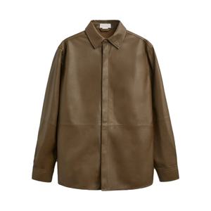 Nueva Colección de Camisas de Cuero para Hombre, Estilo Vintage Unisex, Holgadas y de Manga Larga - Product Image 6