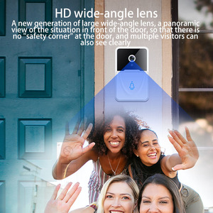 Cloches de porte avec caméra Vidéophone Appartements Homekit Sonnette de porte Appartements Wifi Sonnette de porte avec carillon - Product Image 5