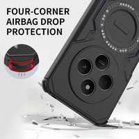 Coques de téléphone avec support magnétique pour charge sans fil, coque de téléphone antichoc pour Redmi 14 Pro 14C 4G, coque arrière pour téléphone portable