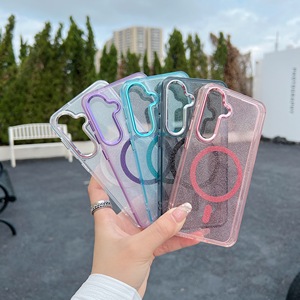 Étui de téléphone magnétique transparent avec paillettes pour <span class=keywords><strong>Samsung</strong></span> Galaxy A56 A55 A54 <span class=keywords><strong>A53</strong></span> A15 A35 A14 A13 <span class=keywords><strong>5G</strong></span>, compatible avec la charge sans fil, <span class=keywords><strong>coque</strong></span> antichoc - Product Image 2