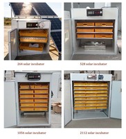Incubateur solaire et électrique 2112 œufs, système double alimentation, taux d'éclosion élevé pour l'élevage de poulets, d'autruches, de cailles et de volailles HJ-SI8