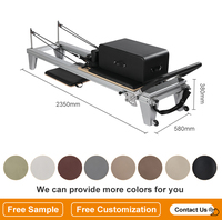 Prix de gros Lit de réformation de pilates en aluminium blanc pour machine de pilates commerciale en aluminium de studio Réformateur de pilates en aluminium