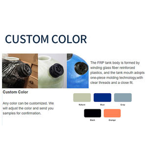 10X44-2.5 Réservoir d'adoucissant FRP 1054 avec DOME HOLE MINERAL Disponible pour 10x44, 10x54, 12x48, 13x54 réservoirs - Product Image 5