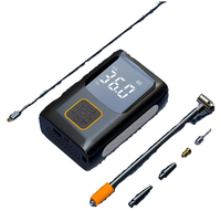 Compresseur d'air rechargeable Gonfleur de pneu Pompe portable avec batterie 4000mAh Écran numérique et LED d'urgence 150PSI Arrêt automatique