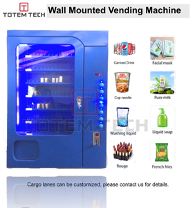 Distributeur de snacks mural pour le paiement de billets de banque Distributeur automatique de boissons pour l'aéroport Laverie automatique Magasin de détail Cinéma Campus - Product Image 5