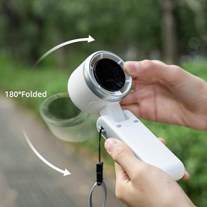 2026 New Hot Sale Mini Handheld Fan 3600mah Rechargeable Usb Led Display 180 <b>Foldable</b> 5 Speeds Travel Outdoor Aibaba Oem Gk01 3 - Product Image 3