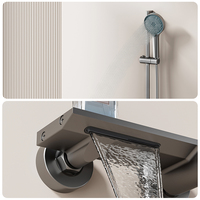 Nouveau design 3024 – Mitigeur de douche chaud/froid en aluminium spatial résistant à la corrosion avec barre coulissante pour salle de bain domestique