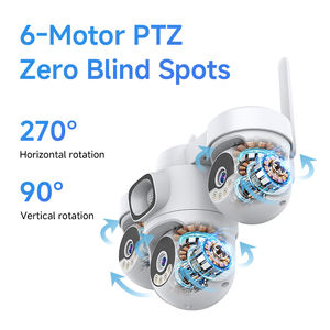 מצלמת אבטחה אלחוטית 9MP עם מעקב אוטומטי, ארבע עדשות, רשת PTZ, חיצונית, 4G, 360, אינטליגנטית - Product Image 3