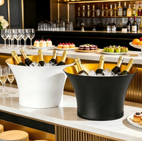 Refroidisseur à vin en acier inoxydable de qualité supérieure avec poignée en laiton pour seau à glace et bacs à vin pour bars et fêtes