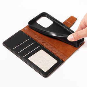 Étui en cuir pour iPhone 17/16 Pro Max, étui à rabat en tissu anti-magnétique pour Apple 16, étui de protection pour 16 Pro - Product Image 3