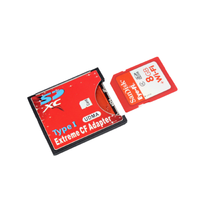 CF pembaca adaptor untuk SDHC SDXC untuk CF Compact memori Flash mendukung WiFi & kartu SD sampai dengan 128GB Output tipe AC