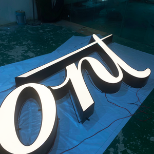 Customizable Logo Model Letter <strong>3D</strong> Metal Acrylic LED Neon Sign Changeable Front Luminous Characters for Outdoor <strong>Decoration</strong> - Product Image 4