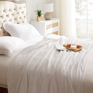 White Lightweight Soft Luxury 100% Polyester Blank Blanket Sublimation Flannel Blanket - Product Image 4