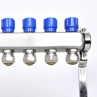 Colector de agua automático de acero inoxidable 304, diseño tradicional, piezas de suelo de calefacción central, 220V