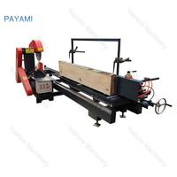 Scie à table semi-automatique 380V pour bois carré, idéale pour la vente au détail et l'usage domestique, coupe horizontale de bûches avec moteur