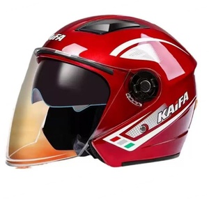 Casco Retro Certificado ECE, Resistente a los Rayos UV, Suave y Cómodo, para Motociclismo, a Prueba de Viento y Lluvia, para Hombre y Mujer - Product Image 3