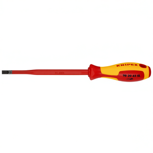 Knipex Electrician <b>Screwdriver</b> Slim Slotted 65mm Insulated Handle - Product Image 2