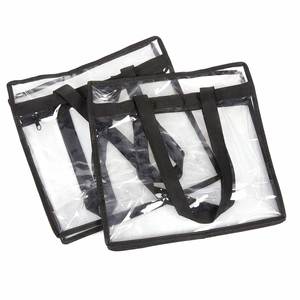 กระเป๋าใส PVC สำหรับเดินทางและช้อปปิ้ง กระเป๋าเก็บของแบบใสใช้ซ้ำได้พร้อมหูหิ้ว สำหรับของขวัญส่งเสริมการขายและสร้างแบรนด์ - Product Image 2