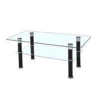 Table basse moderne en verre clair pour salon salle à manger atelier entrepôt maison ou hôtel meubles-prix
