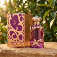 Parfum Arabe de Luxe Violet, Longue Durée, Fruité, Oriental, Boisé, Floral, Flacon Vintage Orné, Liquide 100ml EDP Dubaï